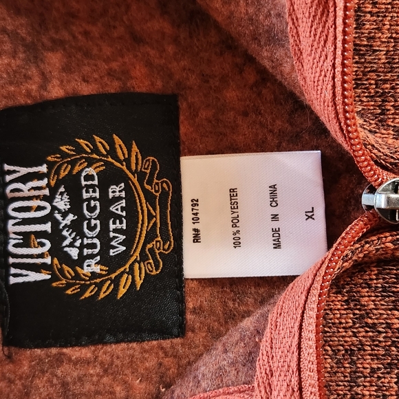 Mens Victory pullover 1/4 zip - Picture 2 of 2